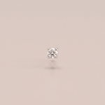 Load image into Gallery viewer, Classic Four-Prong Diamond Solitaire Nose Pin in 18K Yellow Gold