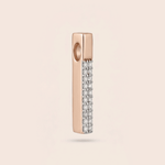 Load image into Gallery viewer, Aurora Diamond Bar Pendant in 18K Rose Gold