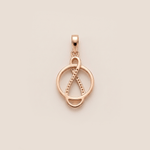 Load image into Gallery viewer, Infinite Loop Intertwined Diamond Pendant in 18K Rose Gold