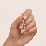 Load image into Gallery viewer, Infinite Loop Intertwined Diamond Pendant in 18K Rose Gold