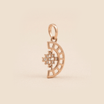 Load image into Gallery viewer, Celestial Fan 18K Rose Gold Sculptural Diamond Pendant
