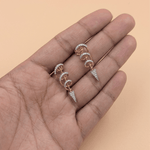 Load image into Gallery viewer, Diamond Serpent Spiral Stud Earrings in 18K Rose Gold