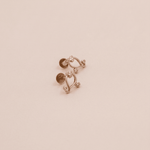 Load image into Gallery viewer, Abstract Floral Swirl Diamond Stud Earrings in 18K Rose Gold