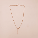 Load image into Gallery viewer, Modern Split Linear Diamond Necklace in 18K Rose Gold