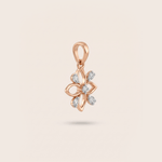 Load image into Gallery viewer, Blossoming Petals 18K Rose Gold Diamond Flower Pendant