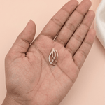 Load image into Gallery viewer, Ethereal Double Leaf Diamond Pendant in 18K Rose Gold