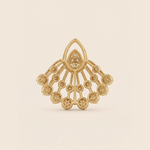 Load image into Gallery viewer, Radiant Fan Diamond Droplet Pendant in 18K Yellow Gold