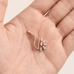 Load image into Gallery viewer, Ethereal Winged Blossom Diamond Pendant in 18K Rose Gold