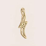 Load image into Gallery viewer, Serpentine Glow 18K Yellow Gold Diamond Flow Pendant