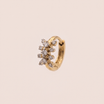 Load image into Gallery viewer, Celestial Diamond Constellation Hoop Nose Pin in 18K Yellow Gold
