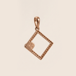 Load image into Gallery viewer, Infinite Love Diamond Square Pendant in 18K Rose Gold
