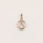 Load image into Gallery viewer, Infinite Loop Intertwined Diamond Pendant in 18K Rose Gold
