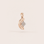 Load image into Gallery viewer, Celestial Fan 18K Rose Gold Sculptural Diamond Pendant
