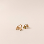 Load image into Gallery viewer, Enchanting Enamel Butterfly Open Hoop Diamond Stud Earrings in 18K Rose Gold
