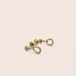 Load image into Gallery viewer, Radiant Teardrop Dangle Diamond Stud Earrings in 18K Yellow Gold
