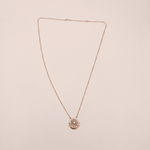 Load image into Gallery viewer, Art Deco Sunburst &amp; Crescent Diamond Necklace in 18K Rose Gold
