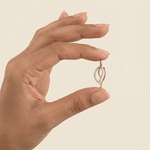 Load image into Gallery viewer, Ethereal Leaf Diamond Droplet Pendant in 18K Rose Gold
