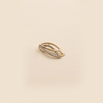 Load image into Gallery viewer, Ethereal Double Leaf Diamond Pendant in 18K Rose Gold
