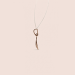 Load image into Gallery viewer, Marquise Silhouette Diamond Pendant in 18K Rose Gold
