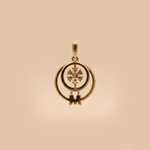 Load image into Gallery viewer, Celestial Dreamcatcher Diamond Pendant in 18K Yellow Gold
