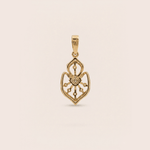 Load image into Gallery viewer, Royal Filigree 18K Yellow Gold Diamond Heirloom Pendant
