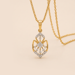 Load image into Gallery viewer, Royal Filigree 18K Yellow Gold Diamond Heirloom Pendant
