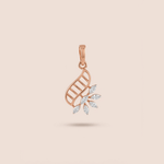 Load image into Gallery viewer, Ethereal Winged Blossom Diamond Pendant in 18K Rose Gold
